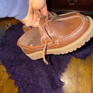 Zara Brown Kids Dress Shoes